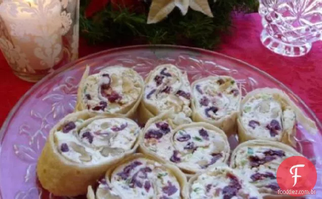 Chevre Herbed, Craisin e pinhões de Nogueira