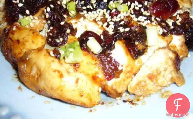 Frango Caramelizado Com Cranberry