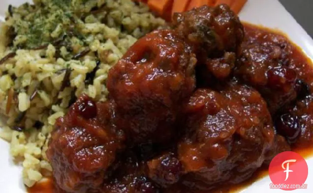 Molho de pimenta Cranberry para almôndegas