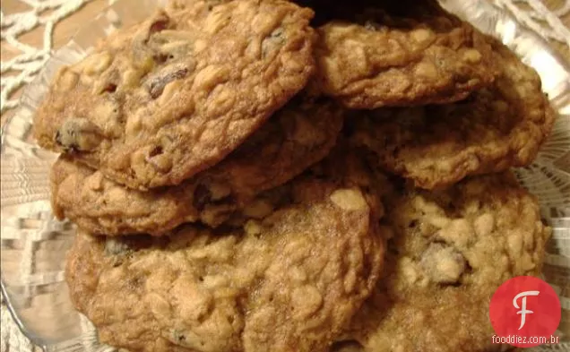 Biscoitos De Aveia De Cranberry Em Borracha
