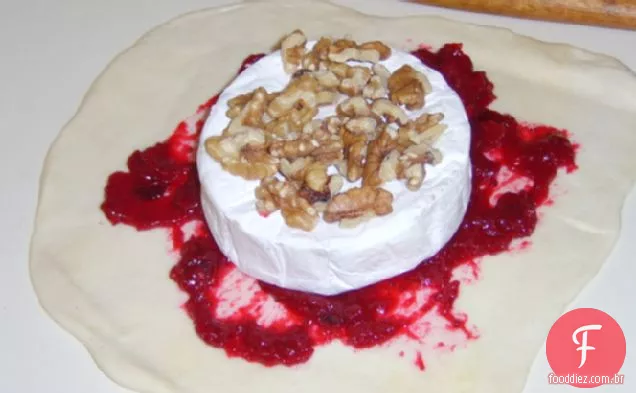 Cranberry e noz cozido Brie