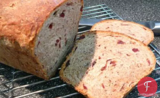 Pão de centeio com Cranberries secas e nozes torradas (Máquina de pão)