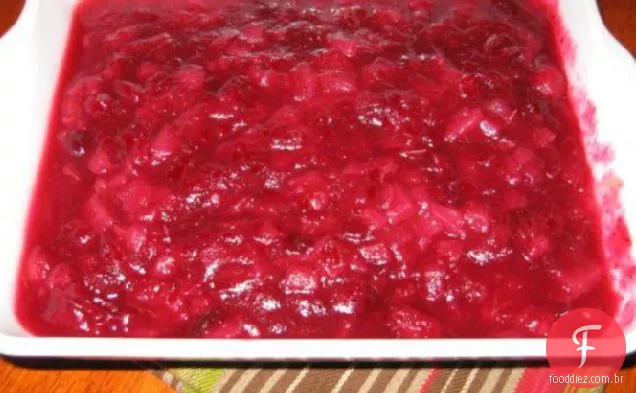 Molho De Cranberry Com Pêra