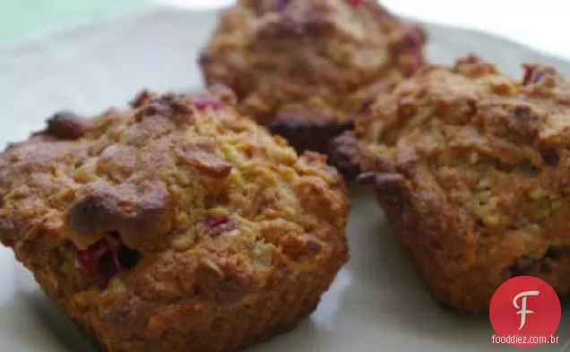 Muffins De Aveia Com Cranberry