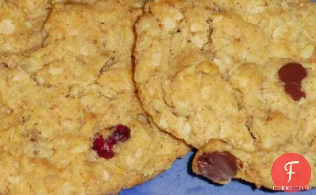 Noz Saudável (Ou Chocolate) Cranberry Aveia Biscoitos Mastigáveis