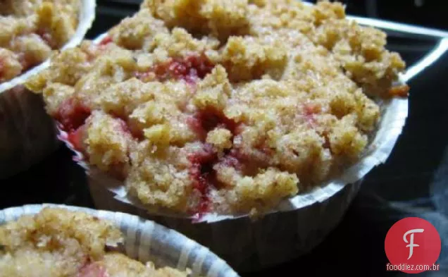 Muffins De Baga Com Topo De Crumble