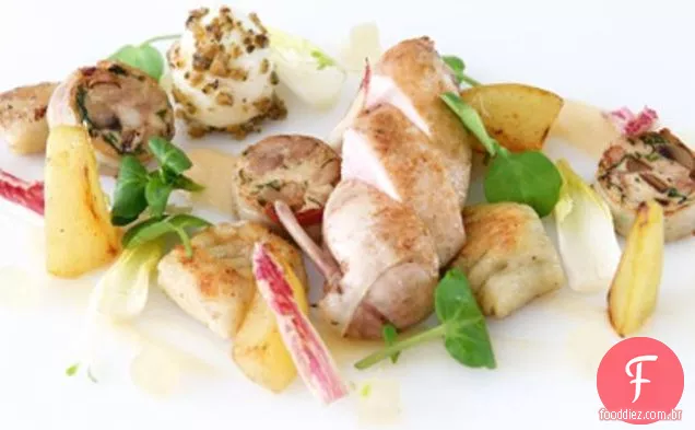 Salada De Pêra, Codorna, Noz E Stilton