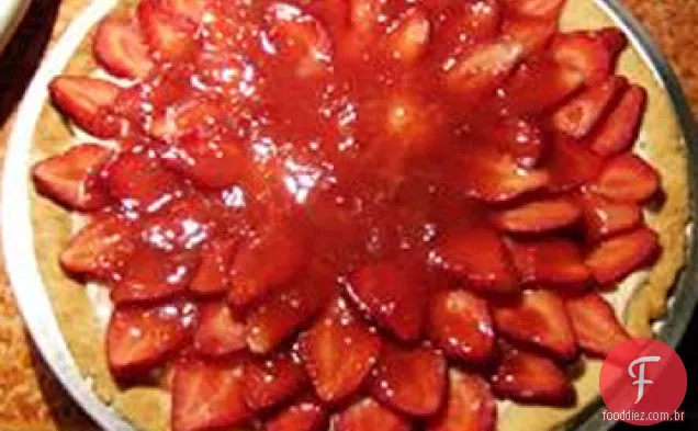 Torta De Queijo Morango