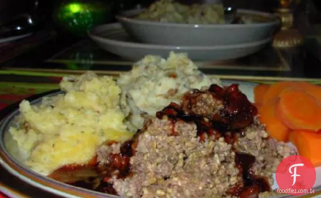Burns Night Baked Highland Haggis Com Molho Whisky Cumberland