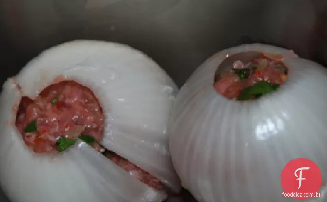 Cebolas Refogadas Com Recheio De Arroz Doce