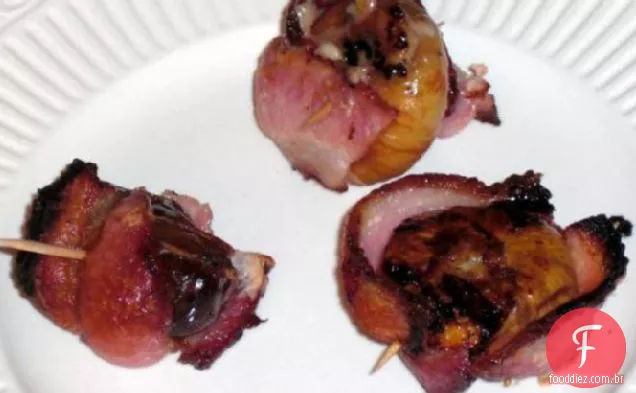 Manchego-datas recheadas embrulhadas em Bacon (Tapas)