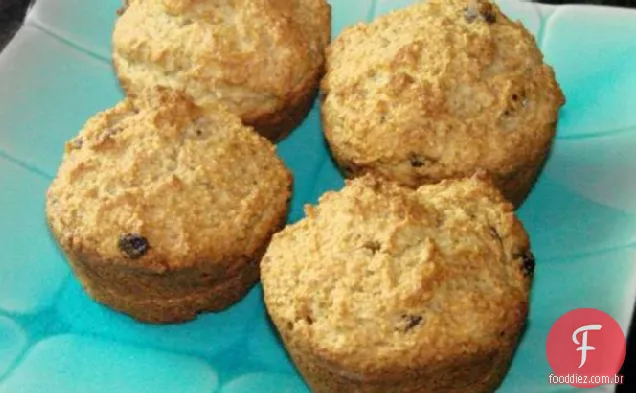 Passas ou muffins de farelo de Tâmara