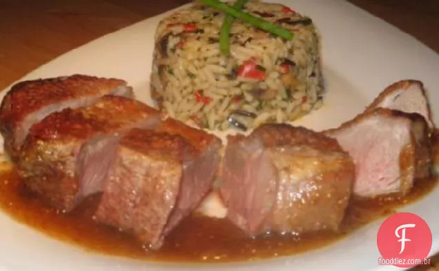 Frango Grelhado Com Molho De Figo