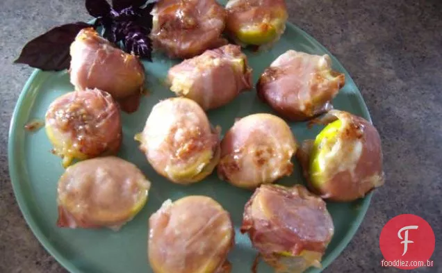 Lombo de porco assado com figo e recheio Prosciutto