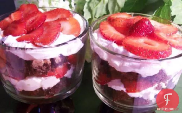 Bagatela De Cheesecake De Morango Fácil