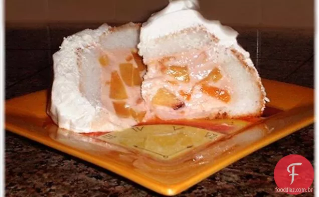Um pêssego de um bolo