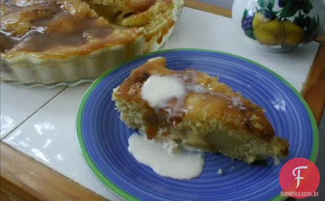 Fudge Apple Tart-Versão De Forno De Microondas