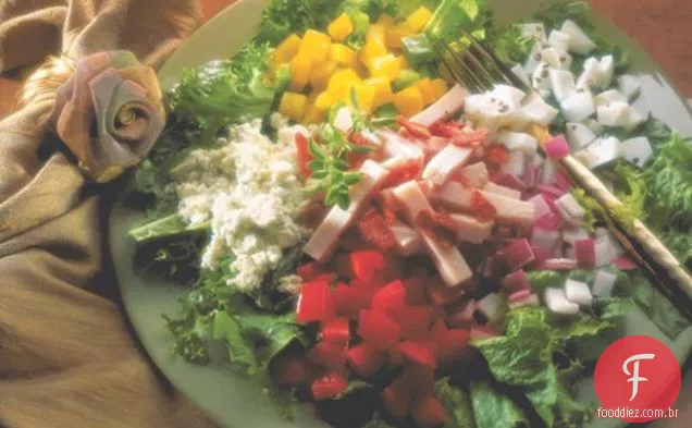 Salada Cobb Com Molho De Parmesão