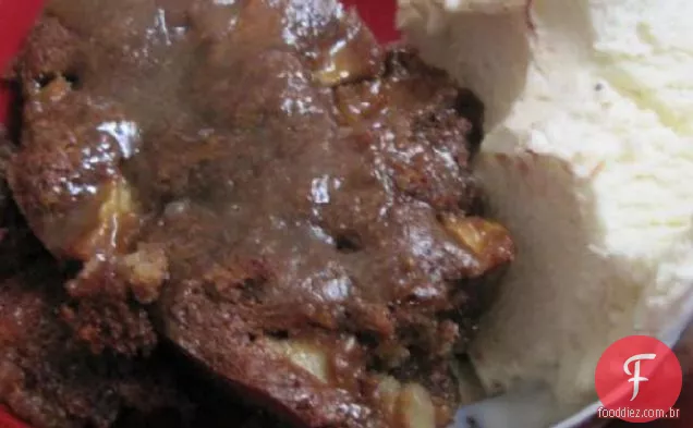 Bolo De Maçã Com Caramelo De Açúcar Mascavo