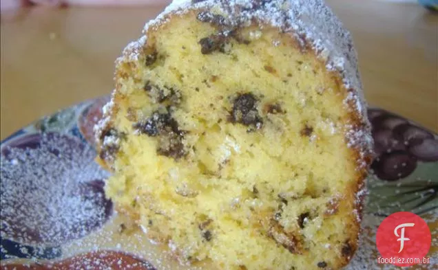 Bolo Branco Do Bundt Do Chocolate (Risco)
