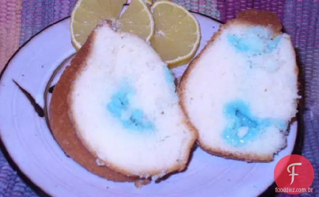 Holland Bols Azul Branco Chocolate Pudim Bundt Bolo