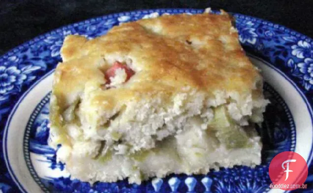 Bolo de ruibarbo da Erica
