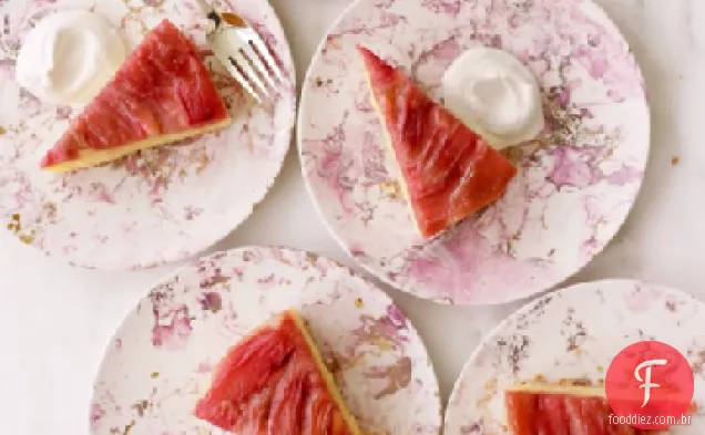 Bolo De Ruibarbo De Cabeça Para Baixo