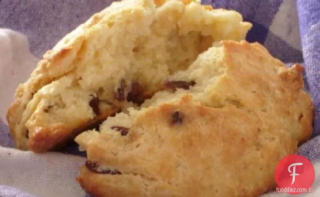 Scones Amanteigados Fáceis Da Passa Da Gota