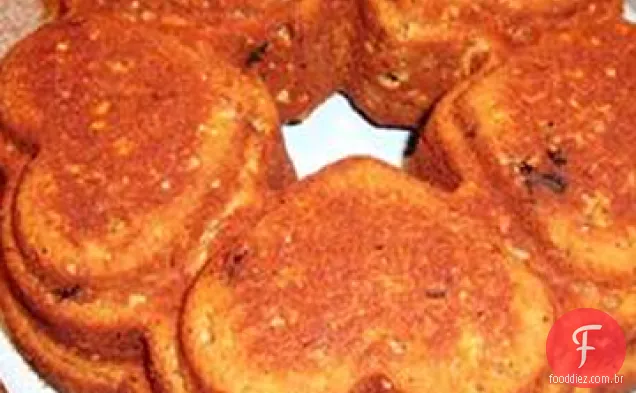 Bolo De Aveia Com Molho De Maçã