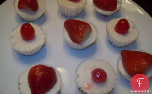 Mini Cheesecake Bites - Sem Assar