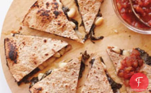 Couve E Feijão Branco Quesadilla
