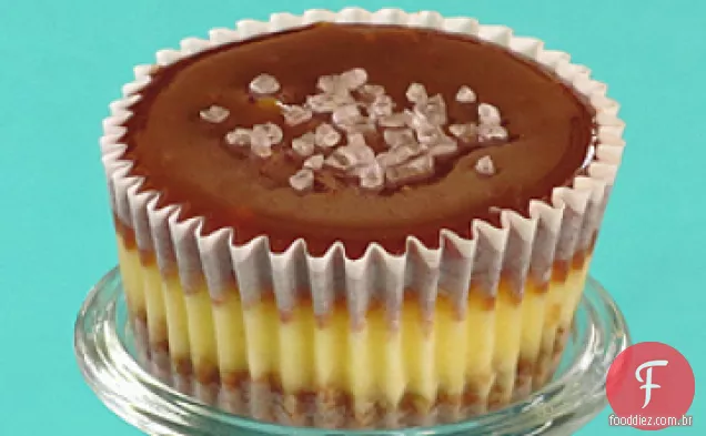 Chocolate Caramelo Cheesecake Cupcakes