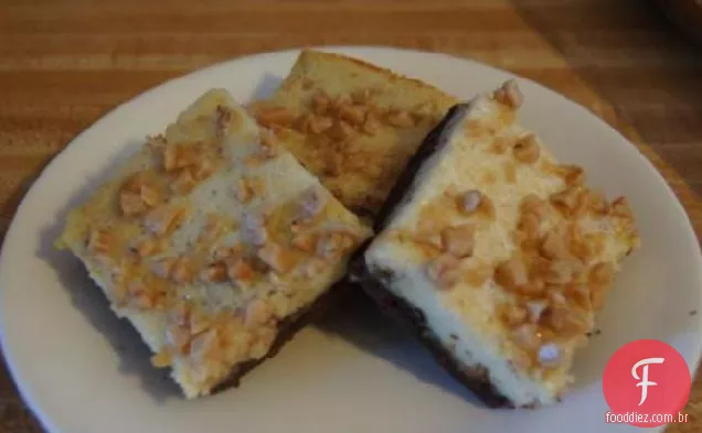 Toffee-Topped Cheesecake Bars