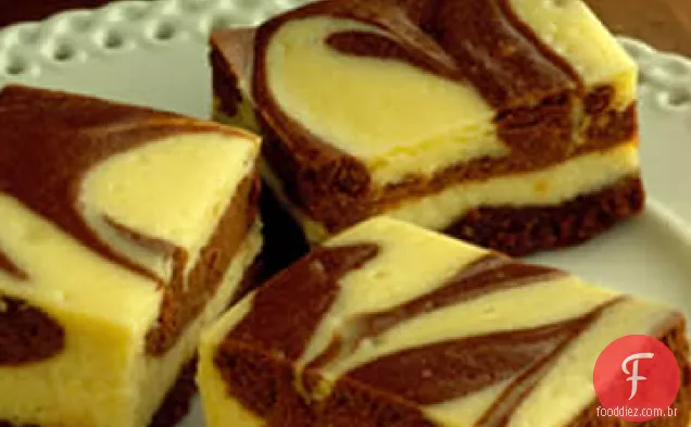 Barras De Cheesecake Marmorizadas