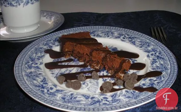 Cheesecake de nozes e peras