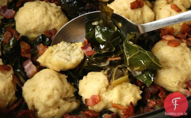 Collard Greens Com Receita De Bolinhos