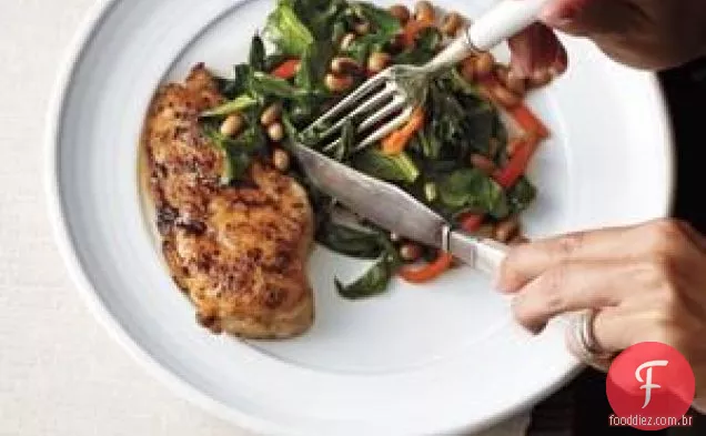 Frango Cajun Com Couve