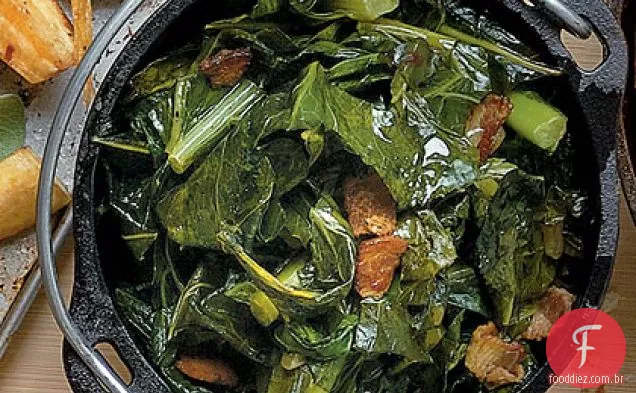 Bacon-e-Bourbon Collards
