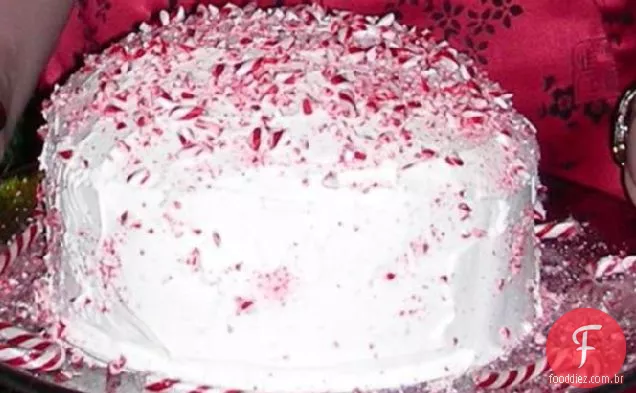 Chocolate Candy Cane Cake