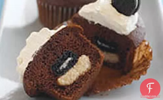 Mini Oreo surpresa Cupcakes