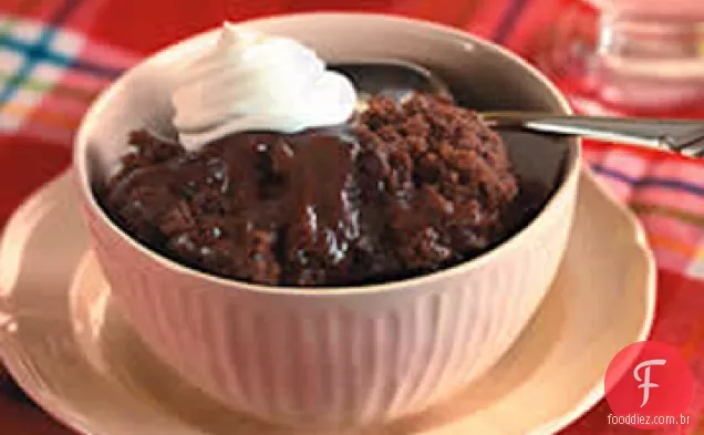 Bolo De Pudim De Fudge Quente Eu