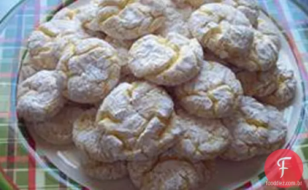 Biscoitos De Floco De Neve De Limão