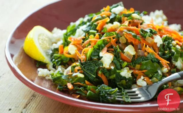 Verdes Com Cenoura E Queijo Feta