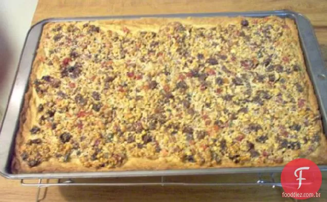 Pecan Fruitcake Quadrados (Ou Qualquer Porca Que Você Preferir)