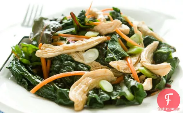 Frango E Verduras Com Gengibre De Soja