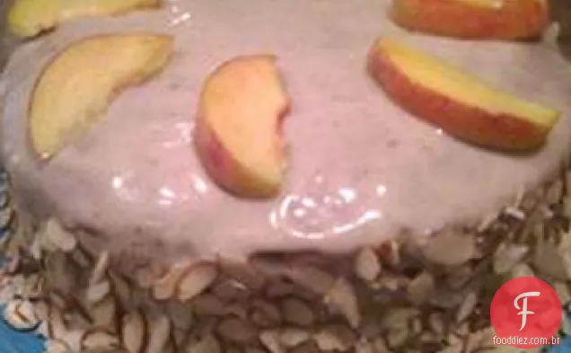 Pêssegos e Bolo De Creme