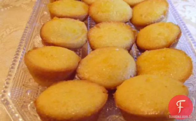 Laranja Mini Chá Muffins