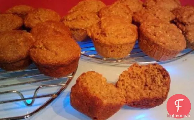 Muffins De Farelo De Aveia (Amish Friendship Bread Starter)