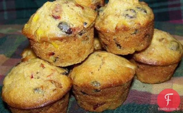 Muffins De Milho De Feijão Preto