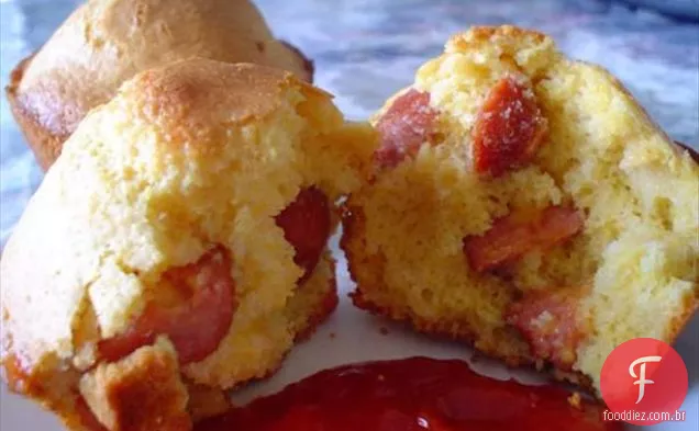 Muffins de Cachorro De Milho fáceis e rápidos